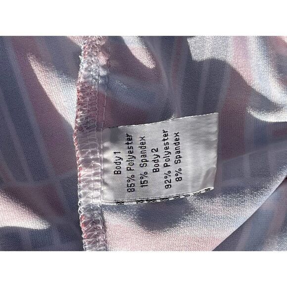 GGBlue Grace National Geometric Red Blue WhiteGolf Polo Tank Size M - Picture 6 of 8